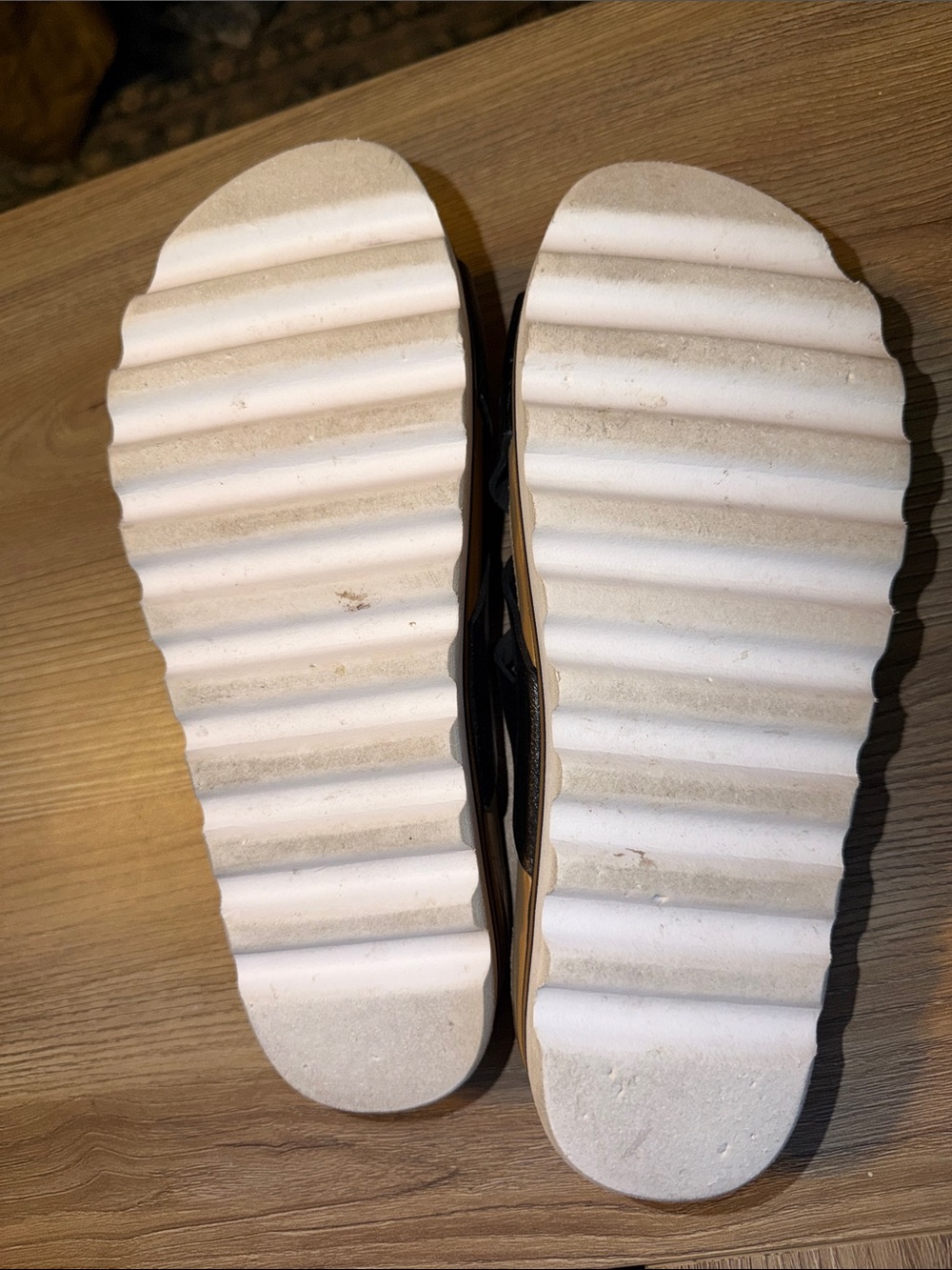 Reef Women's Black Cork Cross-Strap Slide Sandals - Picture 2 of 3